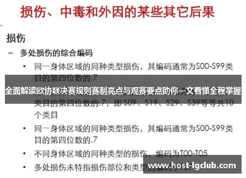 全面解读欧协联决赛规则赛制亮点与观赛要点助你一文看懂全程掌握